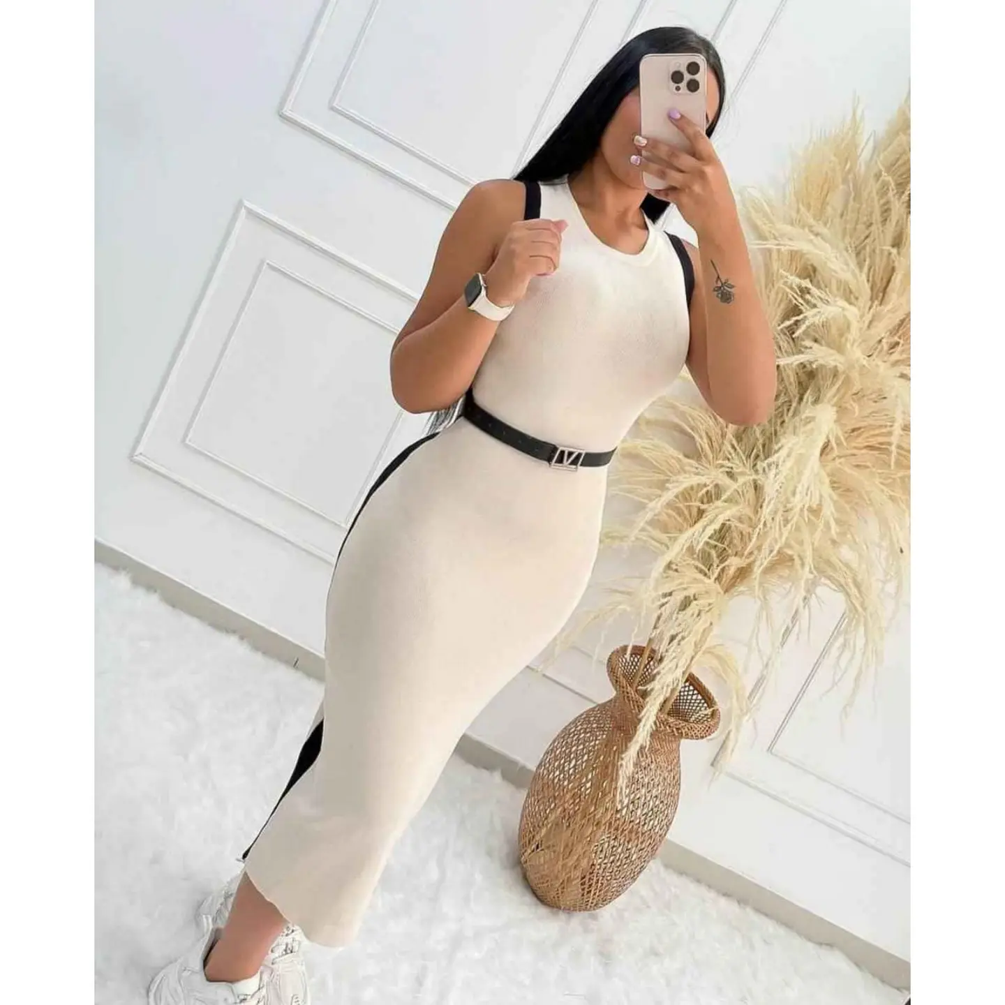 Vestido Midi Con Correa 2