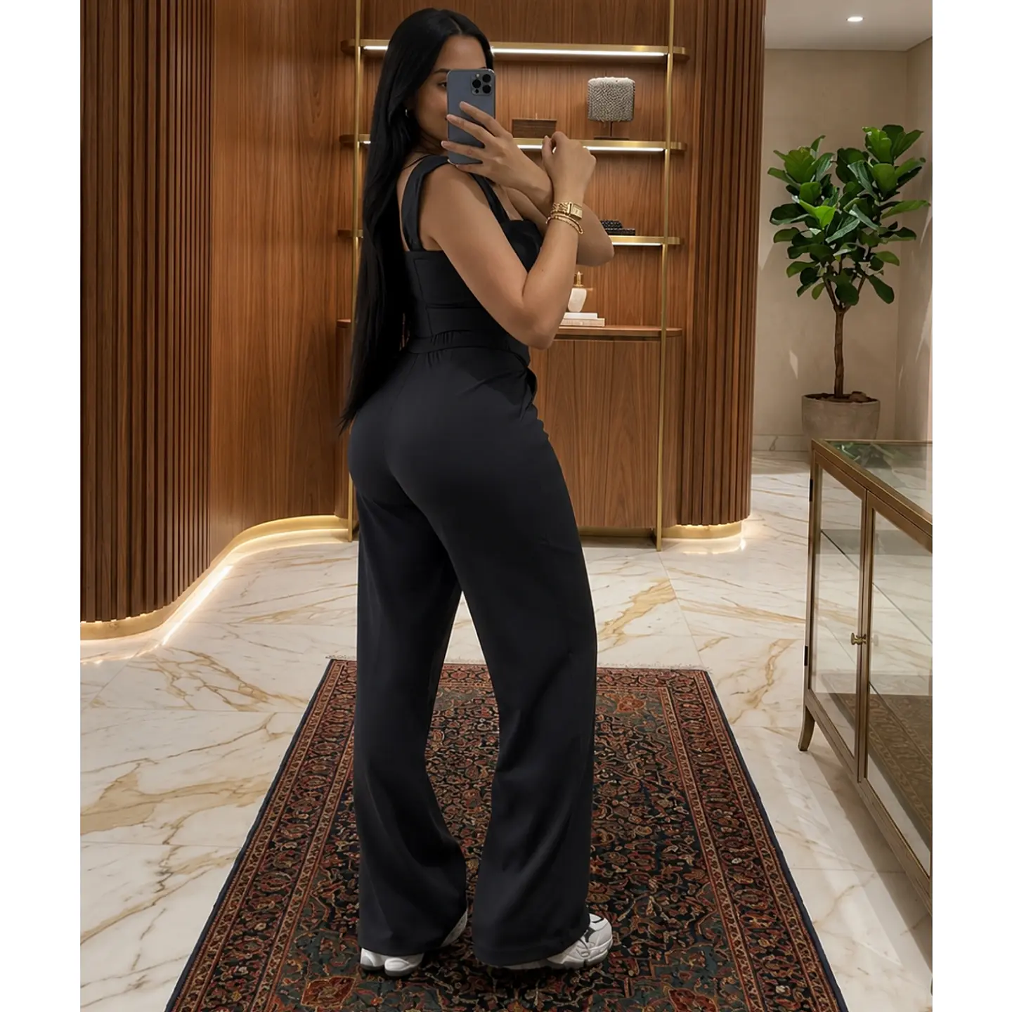Conjunto de Top Corset y Pantalón Acampanado 2