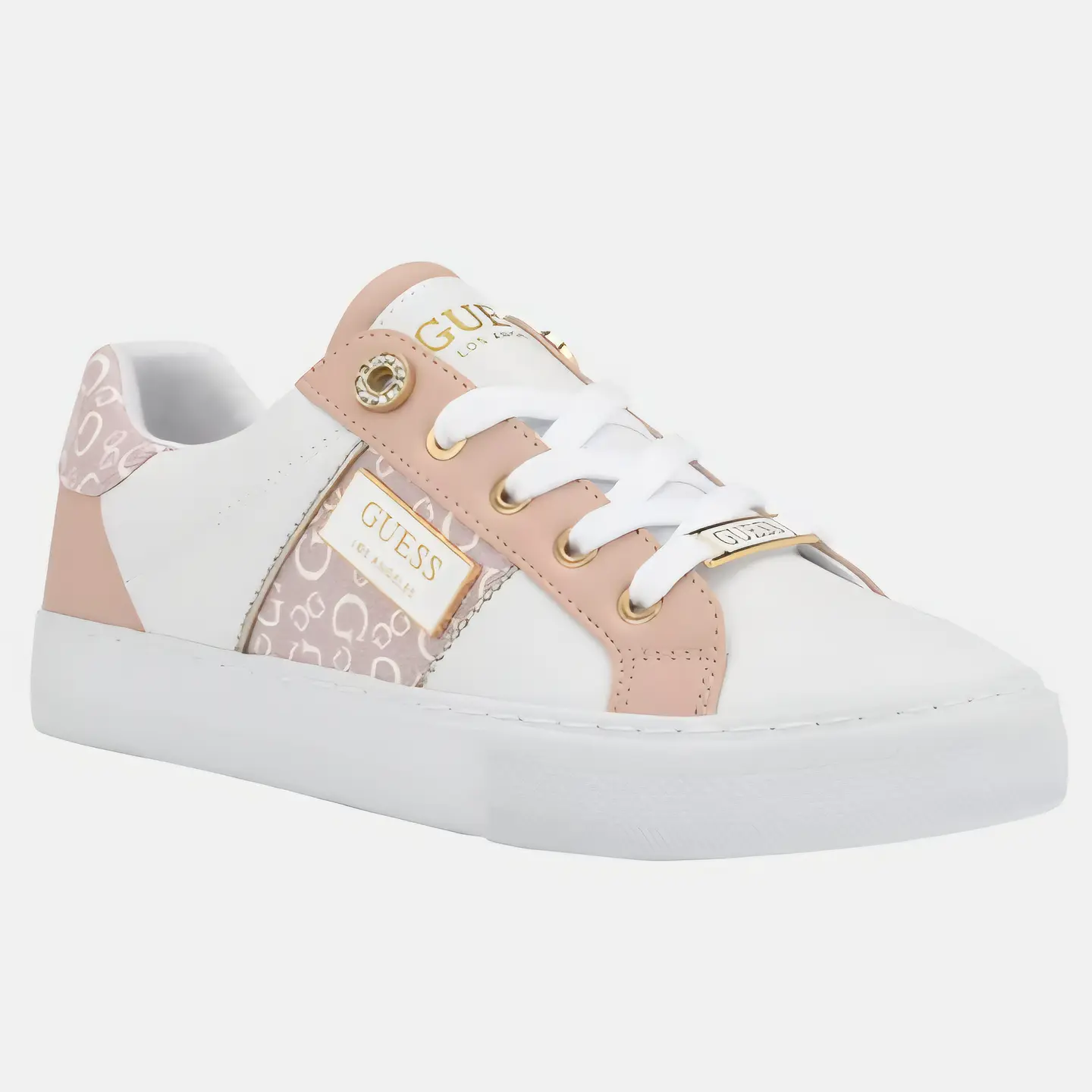 Zapatillas Guess Blanco Con Rosado Talla 38 4