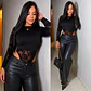 Dúo Body en Blonda + Crop Top Lycra - Miniatura 5