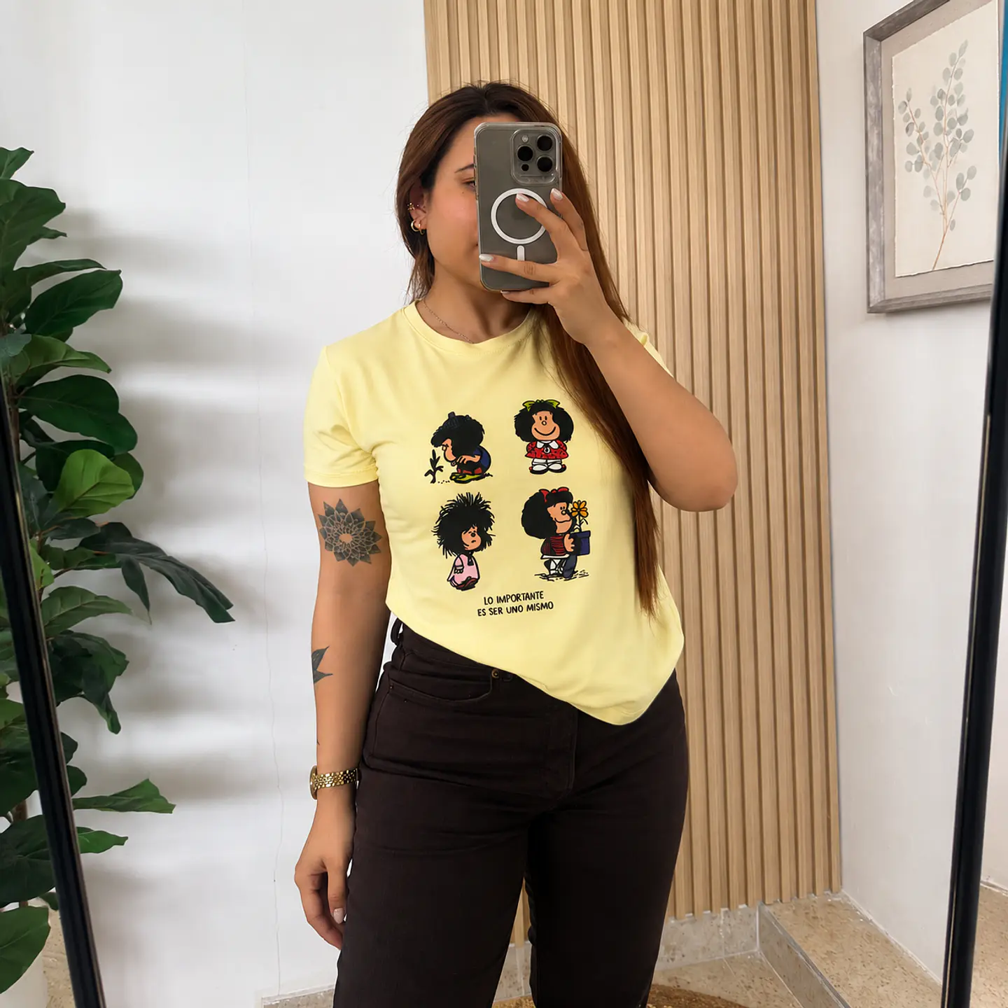 Camiseta Diseño Mafalda Piel de Durazno 2