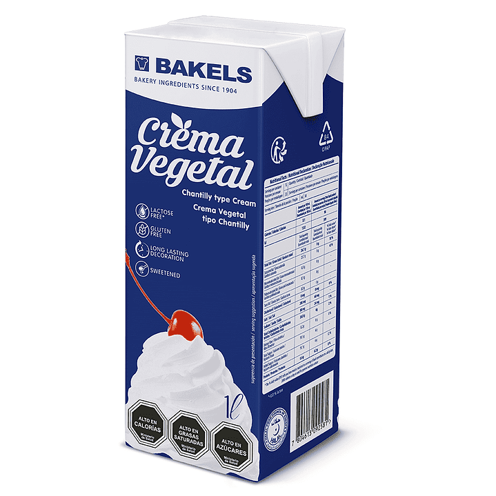 Crema vegetal Bakels 1Lt UN 10 1
