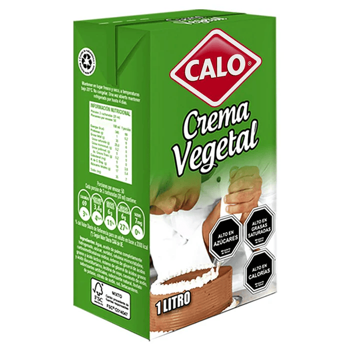 Crema Vegetal Calo 1lt UN 12 1