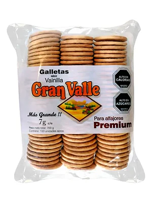 Galleta de Alfajor Gran Valle Vainilla