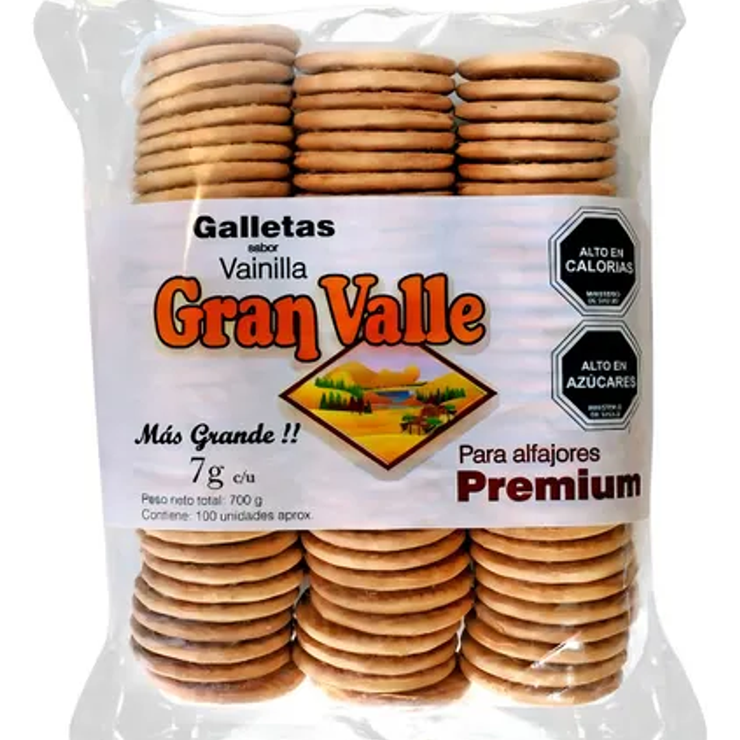 Galleta de Alfajor Gran Valle Vainilla 1