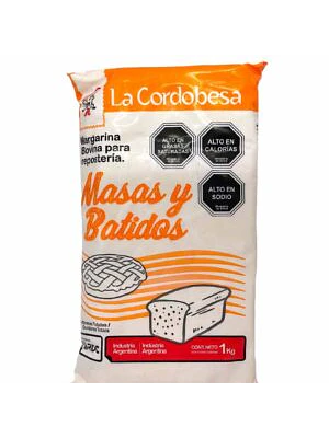 Margarina Cordobesa Masas y Batidos Kg