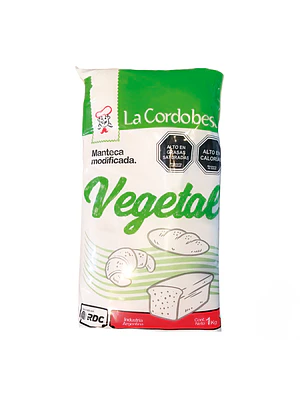 Manteca Vegetal Cordobesa 1kg