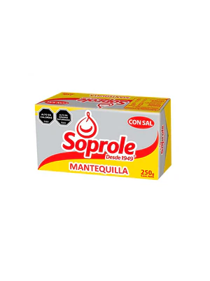 Mantequilla Soprole c/sal 250gr