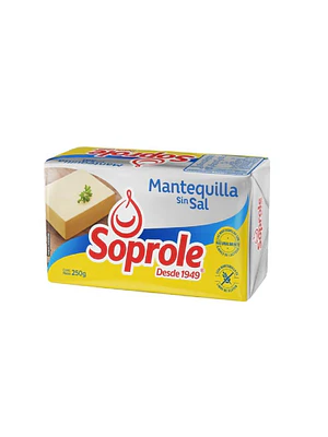 Mantequilla Soprole s/sal 250gr