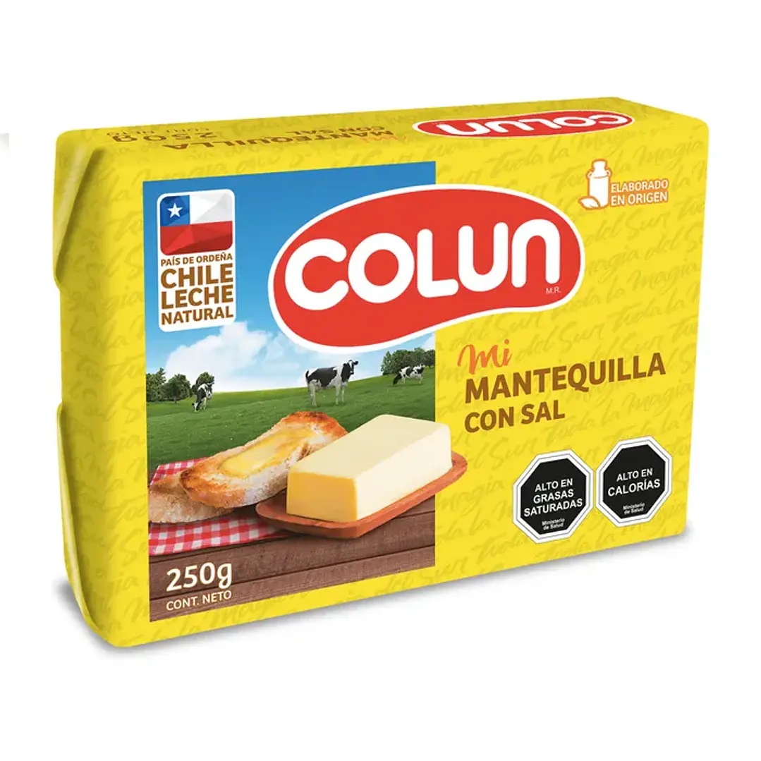 Mantequilla Colun c/sal 250gr 1