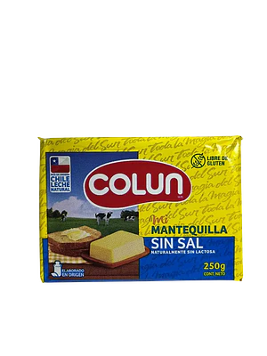 Mantequilla Colun s/sal 250gr