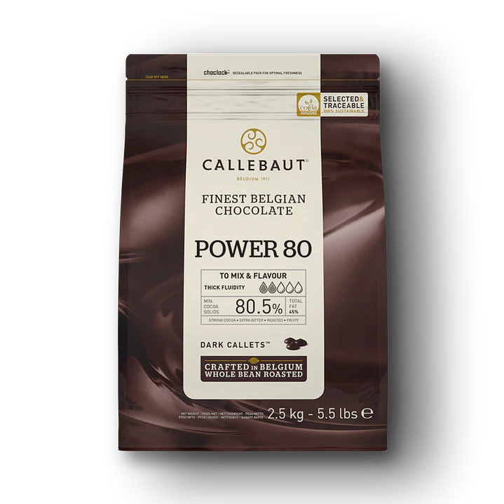 Chocolate Real Callebaut Power 80% 2.5kg 1