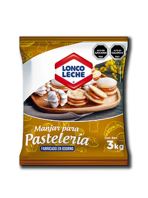 Manjar para Pasteleria 3kg LoncoLeche