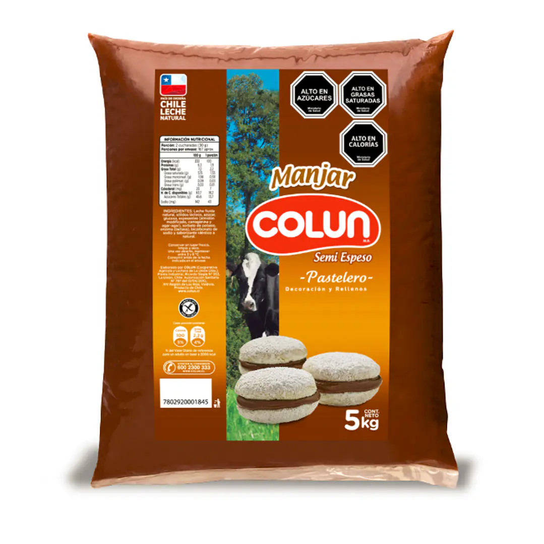Manjar Industrial 5kg Colun 1