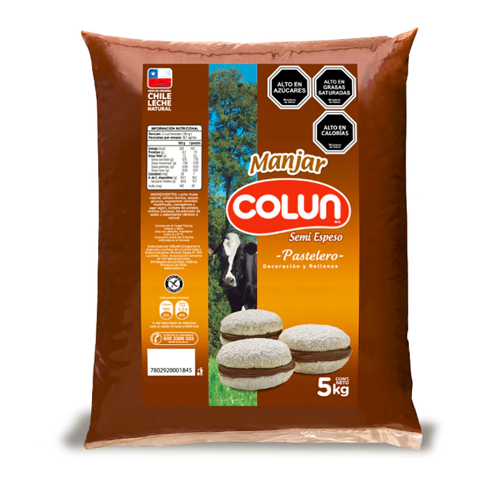 Manjar Industrial 5kg Colun 1