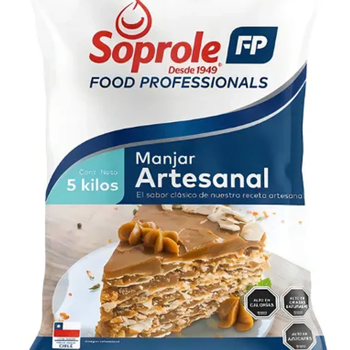 Manjar Artesanal 5kg Soprole 1