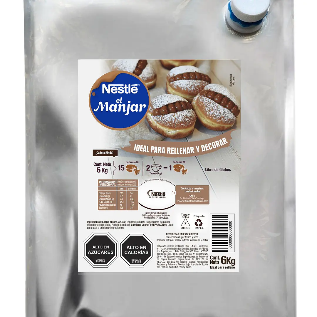 Manjar Nestle Pastelero 6kg 1