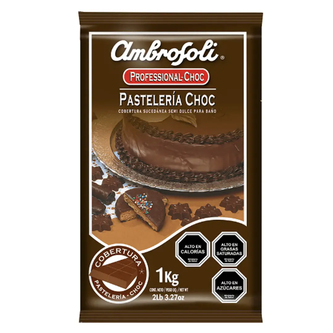 Sucedaneo Bloque Pasteleria Choc Ambrosoli Kg 1