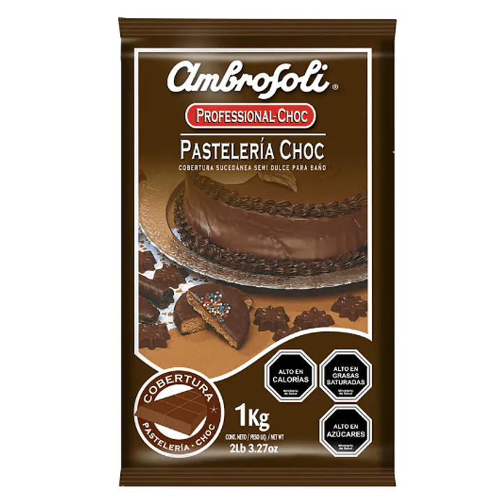 Sucedaneo Bloque Pasteleria Choc Ambrosoli Kg 1