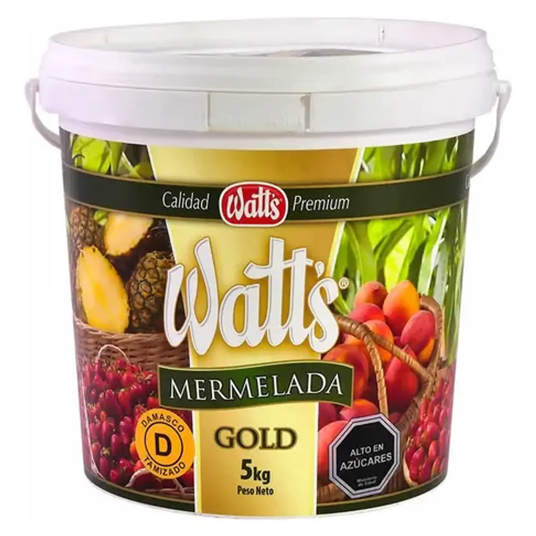 Mermelada Frambuesa Gold 5kg Watts Balde 1