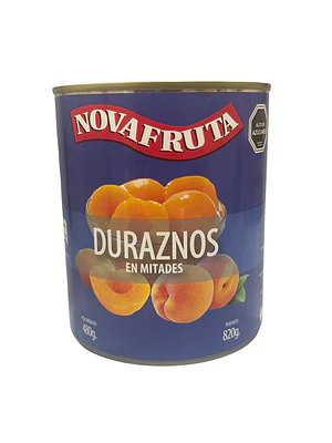 Durazno Mitades Novafruta 820 gr