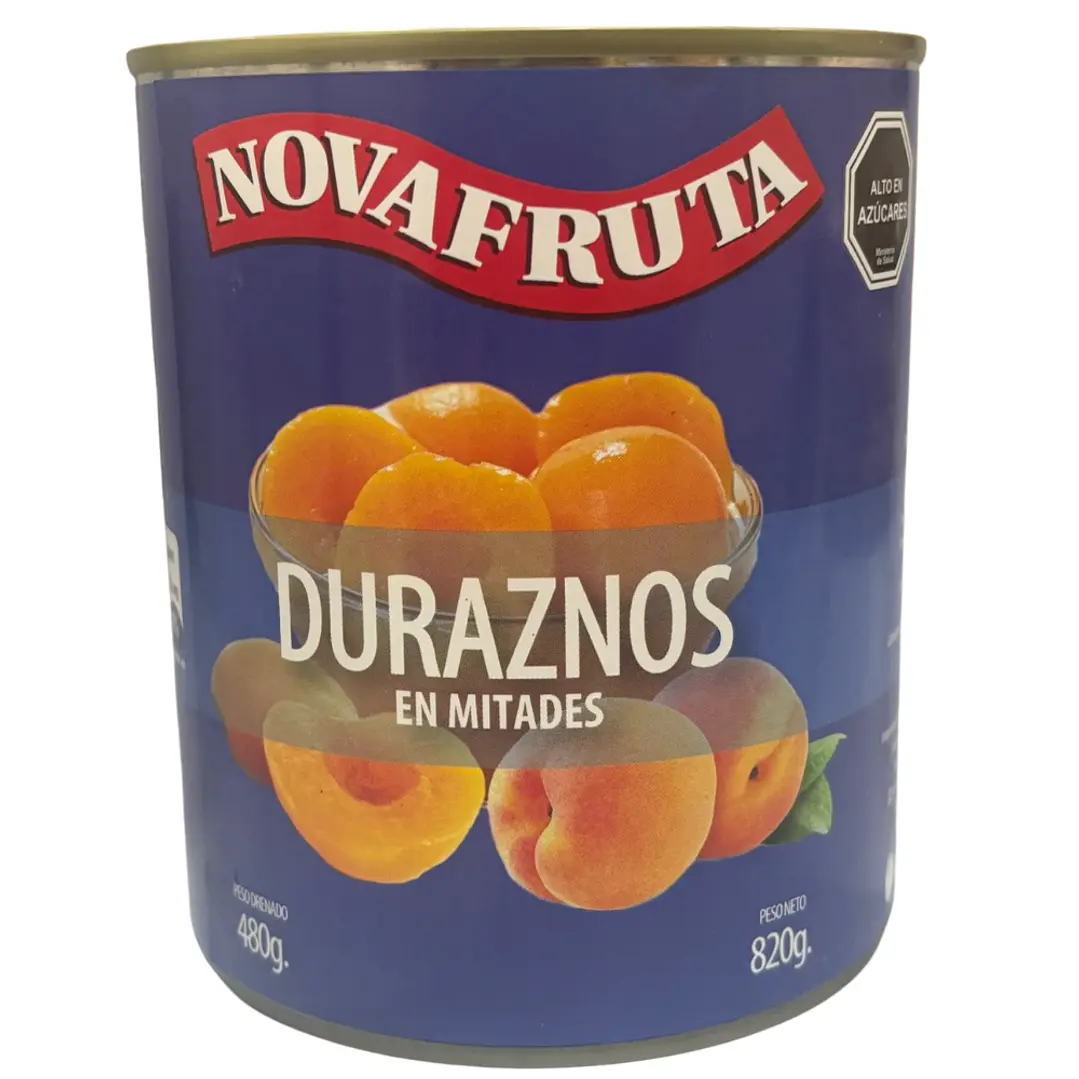 Durazno Mitades Novafruta 820 gr 1