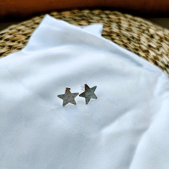 Estrella mediana completa plateada 1