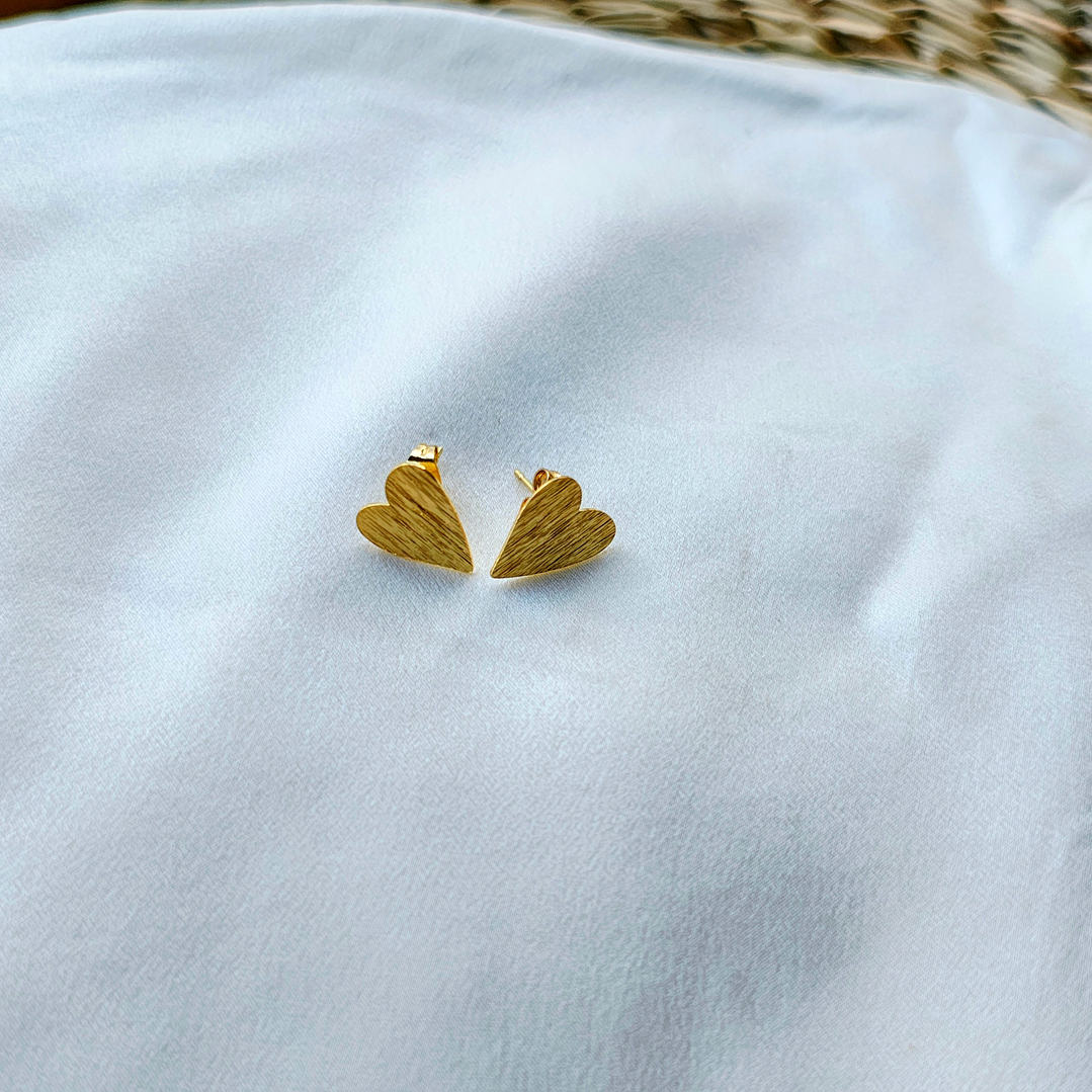 Aro corazón chico dorado 1