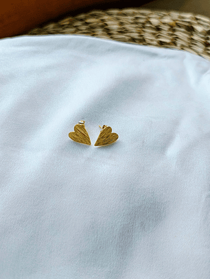 Aro corazón chico dorado