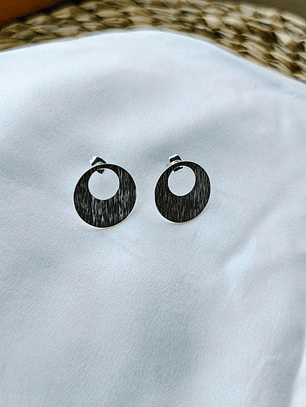 Aro círculo plateado