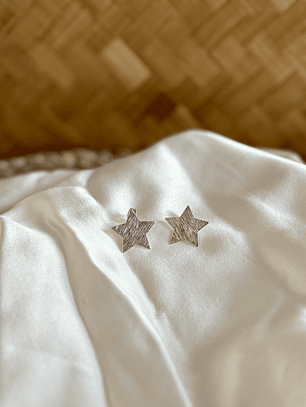 Aro estrella plateada grande