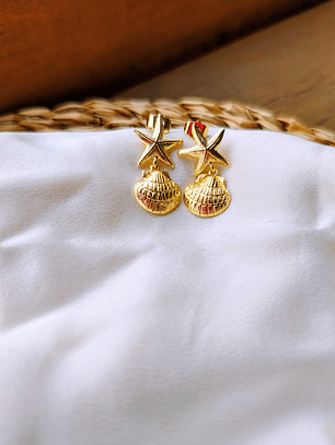 Aros estrella y conchita