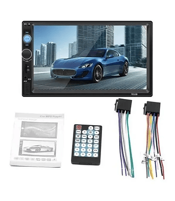 Radio Auto Doble Din Bluetooth Touch Mp5 Mirror Comando Volante