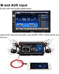 Radio Auto Doble Din Bluetooth Touch Mp5 Mirror Comando Volante