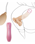 Vibrador Consolador Con Ventosa Y Estimulador De Clitoris