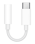 Adaptador Usb Tipo C A Jack Audio 3.5mm Auxiliar Blanco