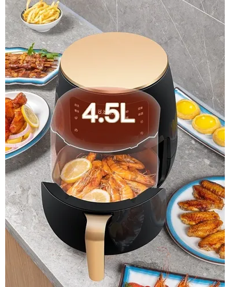 Freidora De Aire Libre Aceite 4.5 L Air Fryer Papas Fritas