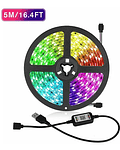 Cinta Tira Luz Led Control Rgb 5050 Bluetooth 5 Metros