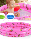 Piscina Inflable Plástico 3 Anillos 90 X 23 Cm Verano Niños