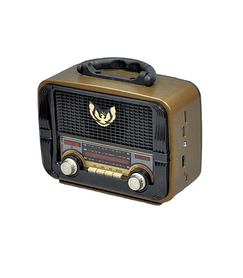 Radio Portátil Vintage Tercera Edad Fm Am Bluetooth Kemai