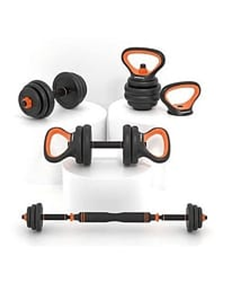 Set Mancuernas 6x1 Barra Rusa Kettlebell Ajustables 40 Kg