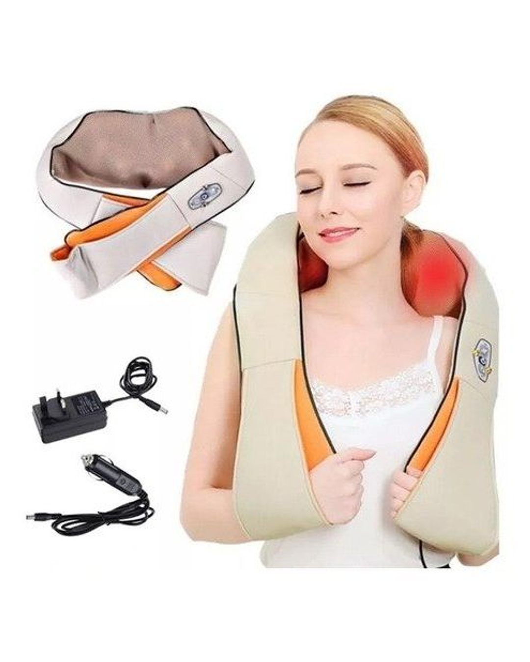 Masajeador Electrico Cuello Cervical Espalda Lumbar Portatil