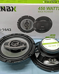 Kit 2 Parlante Auto Tanbx Tb-1642 450w 3 Vias