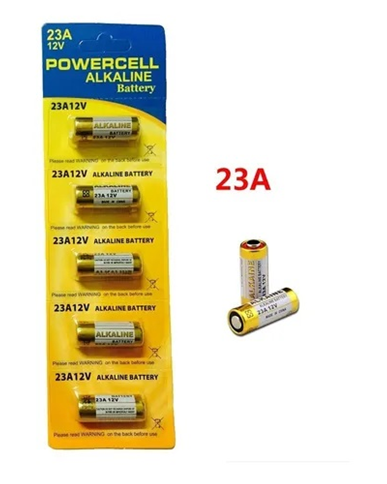 Pila alcalina Powercell 23a 12v A23 MN21 MN23 L1028 V23GA LRV08 8LR932