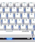 Teclado Gamer Dahab Blanco Iluminacion Azul