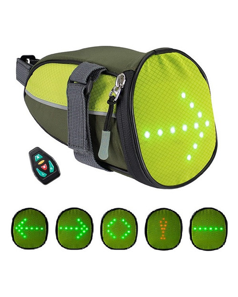 Bolso Para Bicicleta Con Indicador De Direcion Led