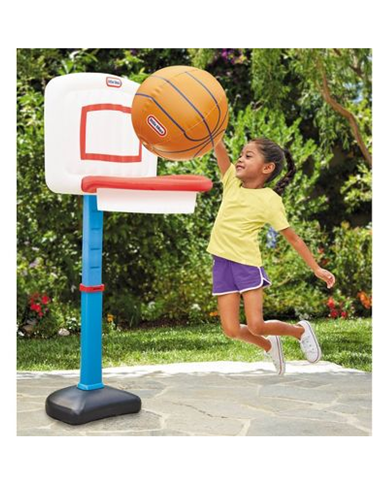 Tablero Basket Little Tikes Ajustable + Pelota Gigante