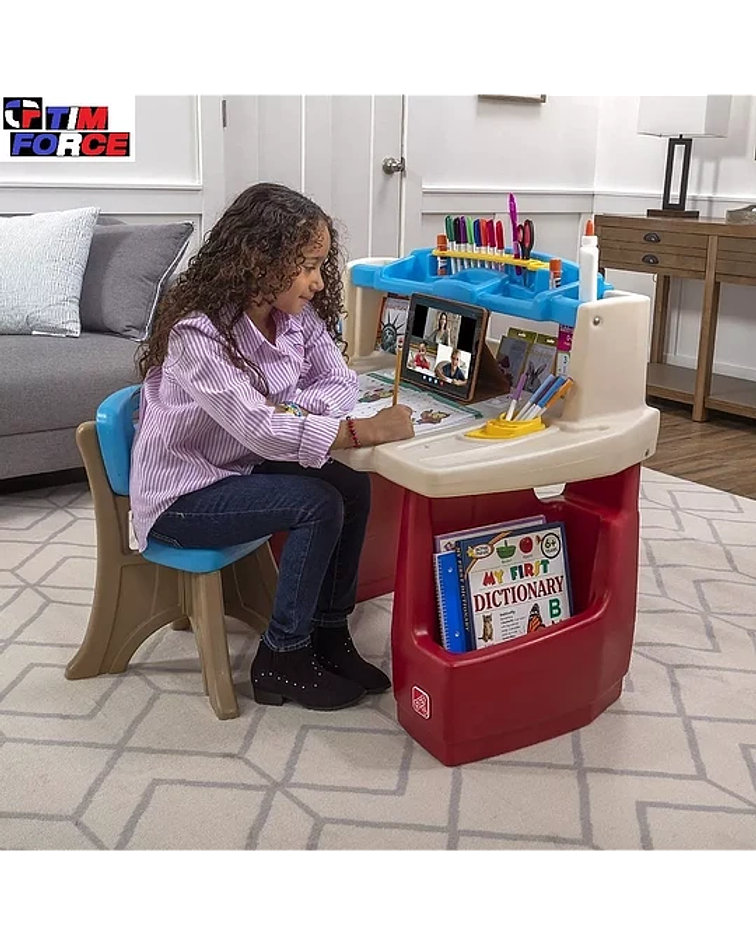 Escritorio Para Niños Didáctico Con Lámpara Master Desk