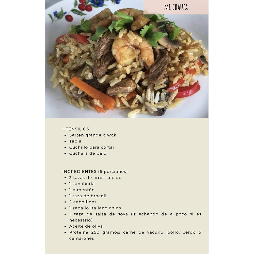 MI MENÚ SEMANAL (LISTA DE COMPRAS)