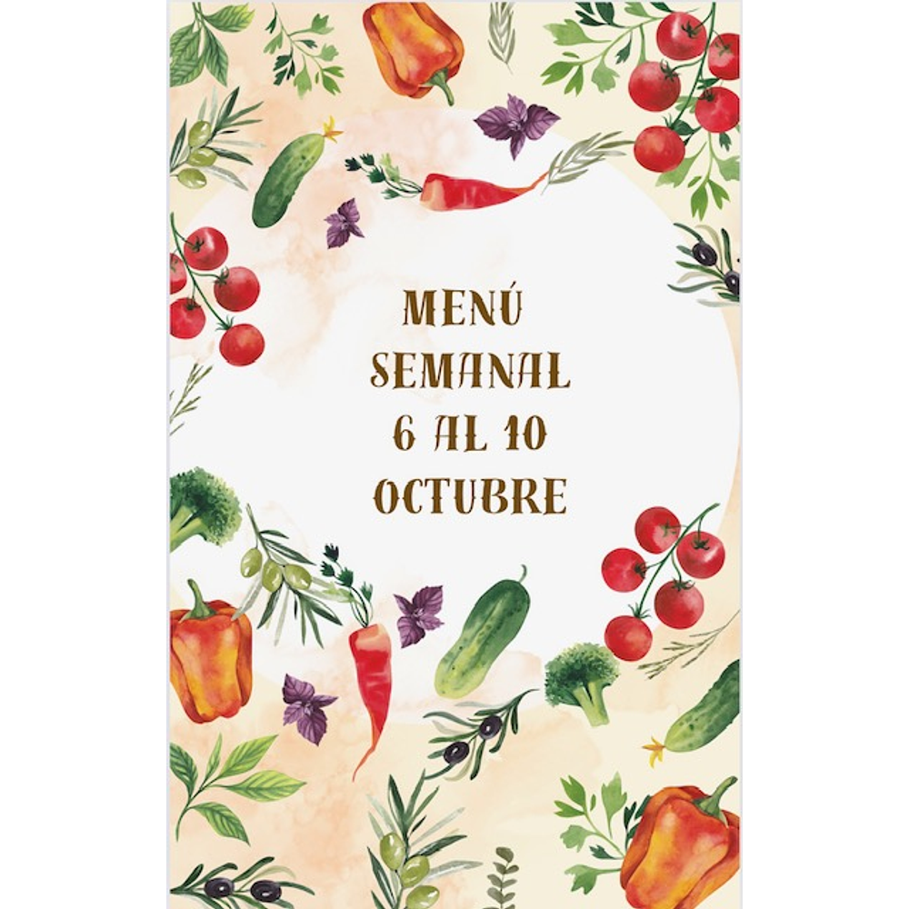 MENÚ SEMANAL (GRATIS)